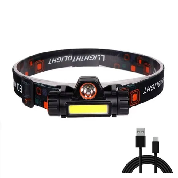 Rechargeable LED Headlamp, Waterproof Flashlight with Magnetic Lightweight, - Picture 3 of 9